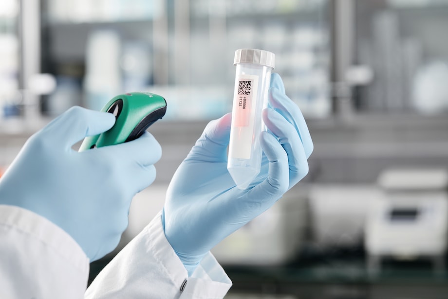 Barcoded Hand scanner 50 mL conical tube with barcode Hand scanner 50 mL conical tube with barcode