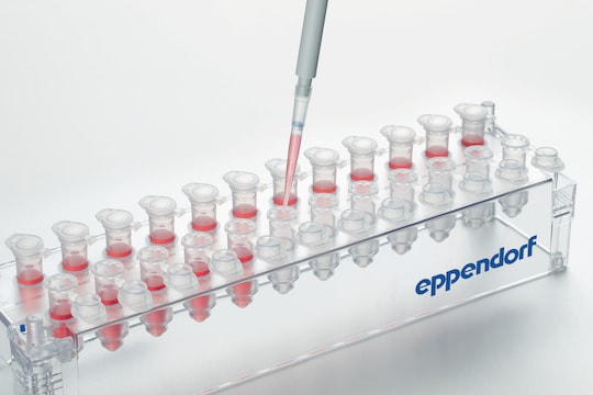 ep Dualfilter T.I.P.S.® tip pipetting into tubes in Eppendorf tube rack