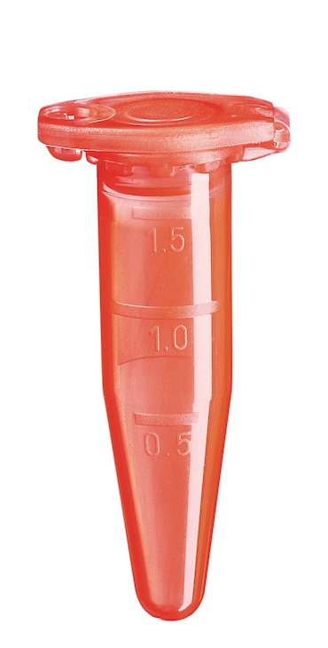 Safe-Lock Tubes 1.5 mL: red, closed lid