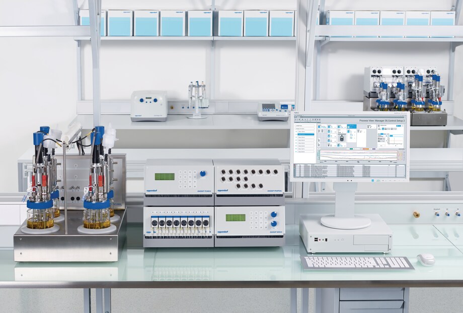 DASGIP Parallel Bioreactor System for Microbiology with Bioblock, lab DASGIP Parallel Bioreactor System for Microbiology with Bioblock, lab