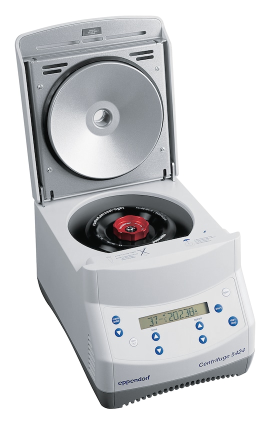 Centrifuge 5424: open, keypad