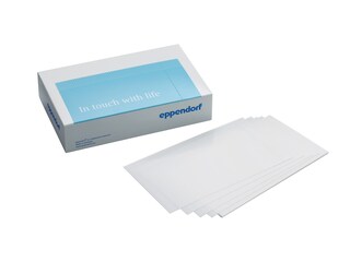 Microplate seals next to packaging