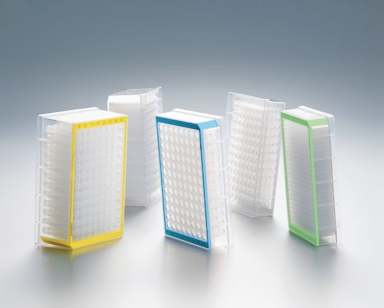 Deepwell plates with colored borders