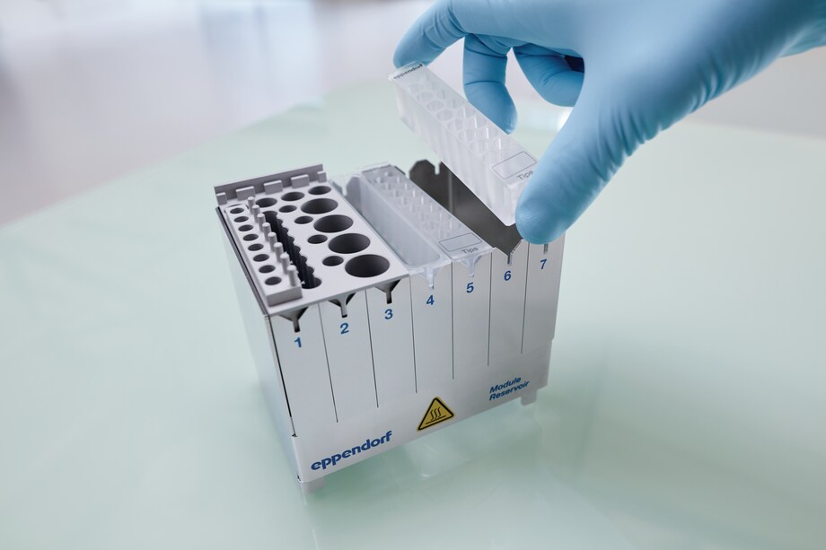 Prepare your Reservoir Rack according to your needs Every reagent needed for NGS library prep fits into Reservoir Rack Module NGS