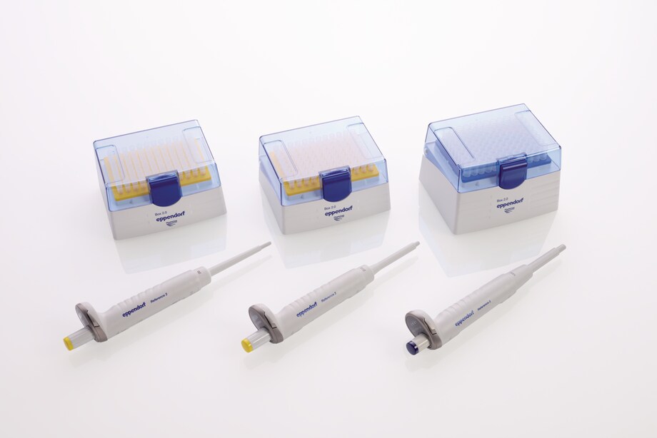 Eppendorf Reference_REG_ 2, 3-pack, Option 2: 2_NNBSP__NDASH__NNBSP_20 _MICRO_L yellow, 20_NNBSP__NDASH__NNBSP_200 _MICRO_L, 100_NNBSP__NDASH__NNBSP_1,000 _MICRO_L Eppendorf Reference 2 single-channel pipettes are available as multi-pack at an attractive price
