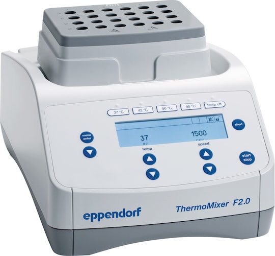 Eppendorf ThermoMixer_F2.0 for mixing of 2.0 mL vessels