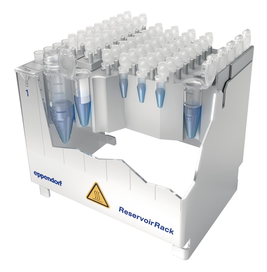 Inside view of Reservoir Rack Module PCR