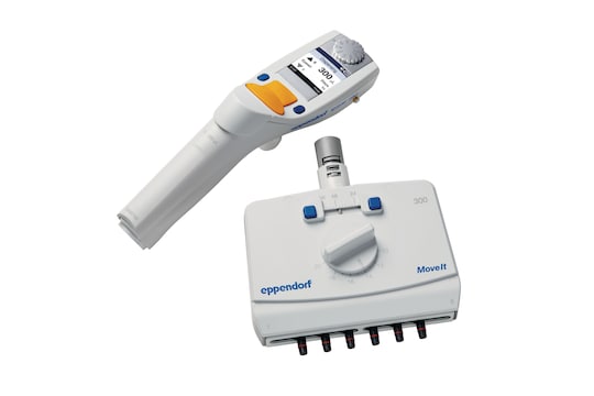 Eppendorf Xplorer_REG_ plus Move It_REG_ electronic pipette with 6 adjustable channels