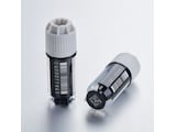 Barcoded Eppendorf CryoStorage Vial 1.5 mL for longterm storage within ULT freezer with 2 vials standing/ lying on the bench