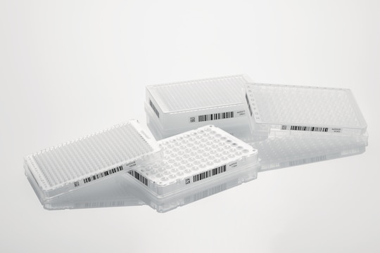 Different plates with Eppendorf SafeCode barcode label to ensure safe sample identification, being on bench