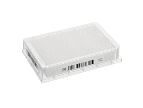 Barcoded Eppendorf DWP 384x 200 &micro;L with SafeCode for high-throughput sample handling and longterm storage within ULT freezer