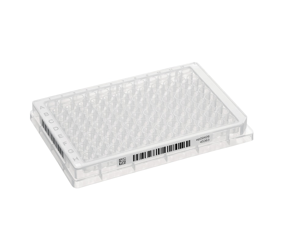Eppendorf MTP 96/V-PP with SafeCode: The product Barcoded Eppendorf MTP 96/V-PP with SafeCode for high-throughput sample handling and longterm storage within ULT freezer