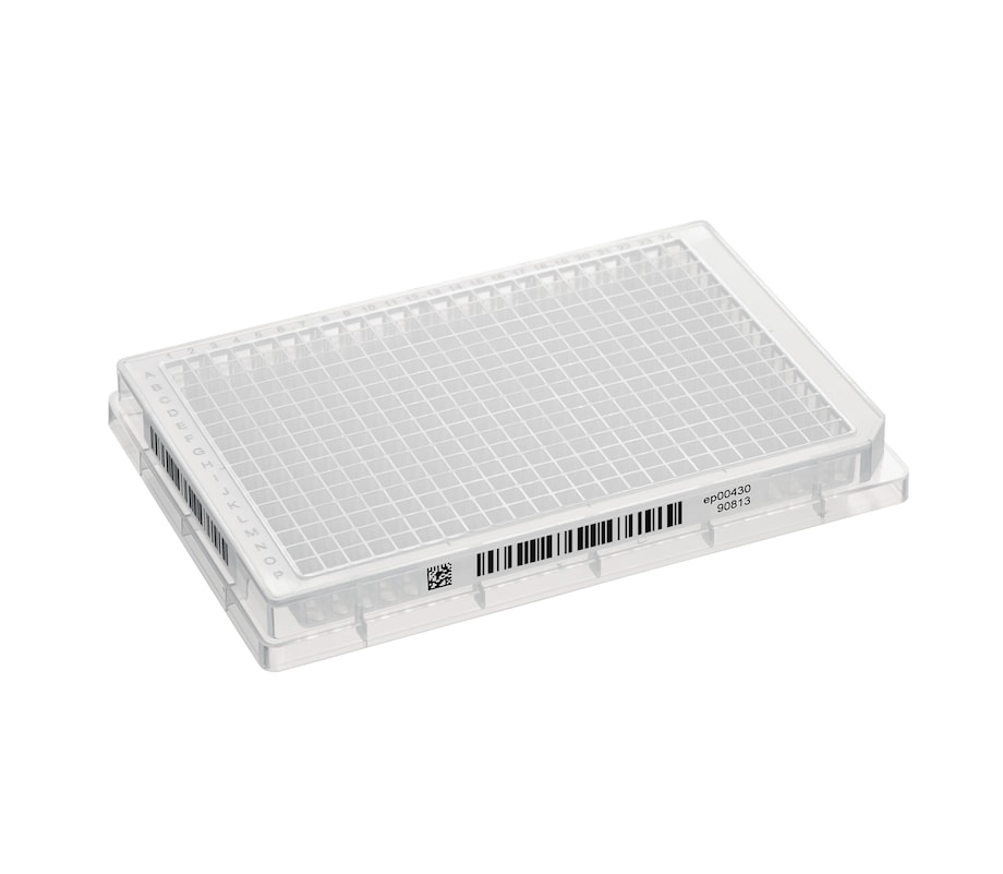 Eppendorf MTP 384/V-PP with SafeCode: The product Barcoded Eppendorf MTP 384/V-PP with SafeCode for high-throughput sample handling and longterm storage within ULT freezer