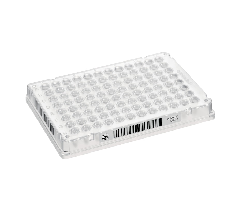 Eppendorf twin.tec PCR plate 96 with SafeCode: The product Barcoded Eppendorf twin.tec PCR plate 96 with SafeCode for high-throughput sample handling
