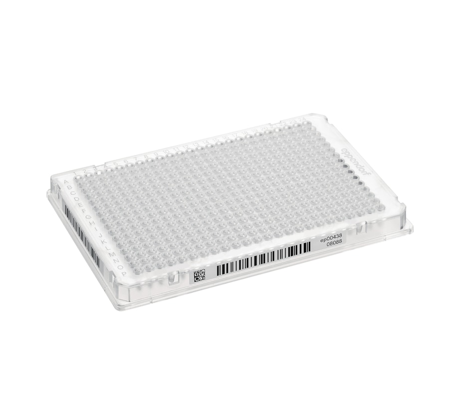 Eppendorf twin.tec PCR plate 384 with SafeCode: The product Barcoded Eppendorf twin.tec PCR plate 384 with SafeCode for high-throughput sample handling