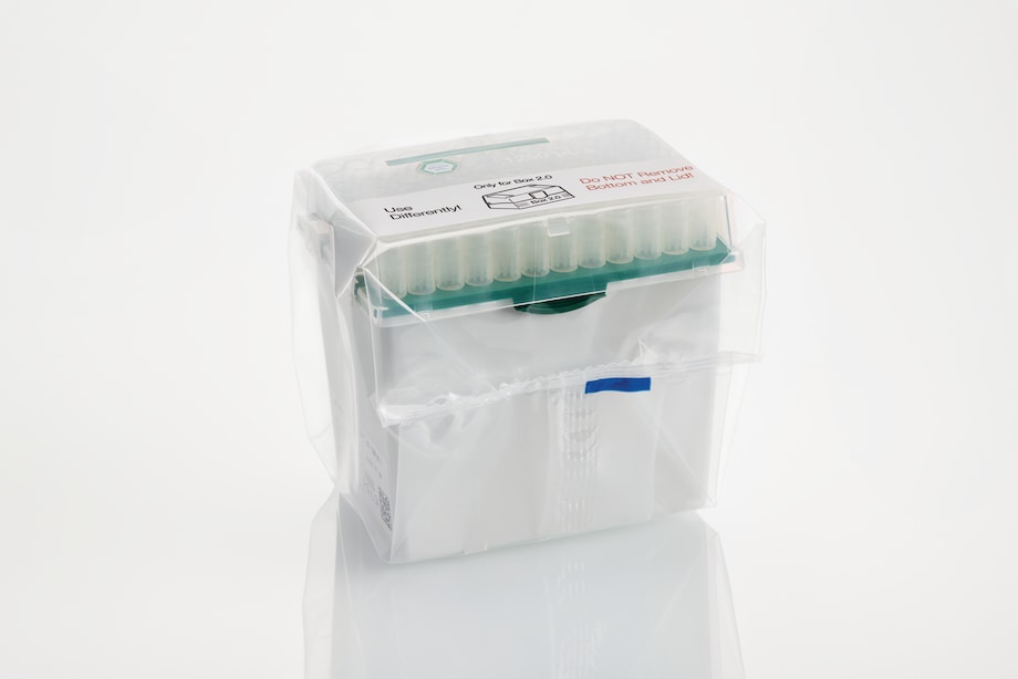epTIPS BioBased sterile Reload 1250µL L sterility packaging