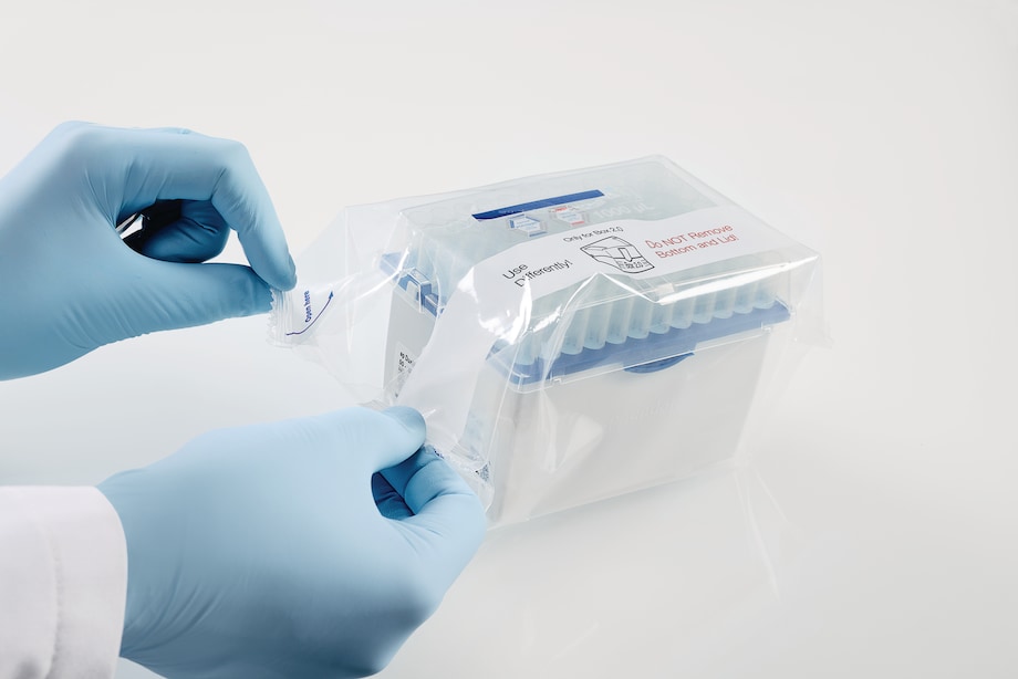 Eppendorf biobased tips: Sterile reload system for 1,000 µL tips