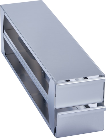 Metal drawer rack for (3.0 in/ 76 mm) storage boxes in Eppendorf ULT freezer (5-compartment) - (6001022310)