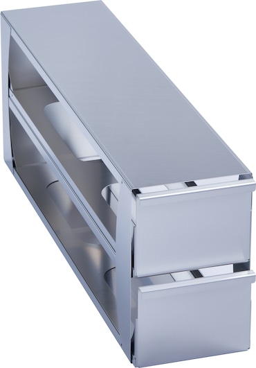 Metal drawer rack for (4.0 in/ 102 mm) storage boxes in Eppendorf ULT freezer (5-compartment) - (6001022410)