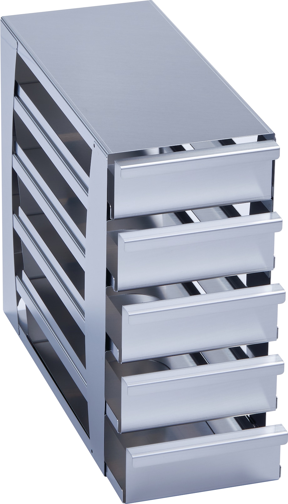 Steel rack_Drawer_101 L_2.0in (6001062210) Metal drawer rack for (2.0 in/ 53 mm) storage boxes in Eppendorf ULT freezer (101 L volume) - (6001062210)