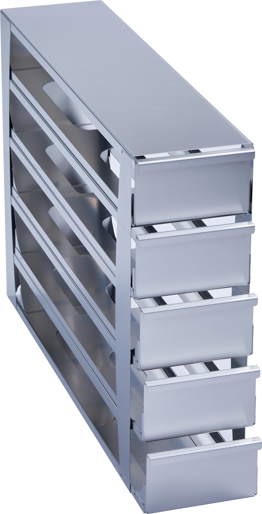 Metal drawer rack MAX for (3.0 in/ 76 mm) storage boxes in Eppendorf ULT freezer (3-compartment) - 6001072310