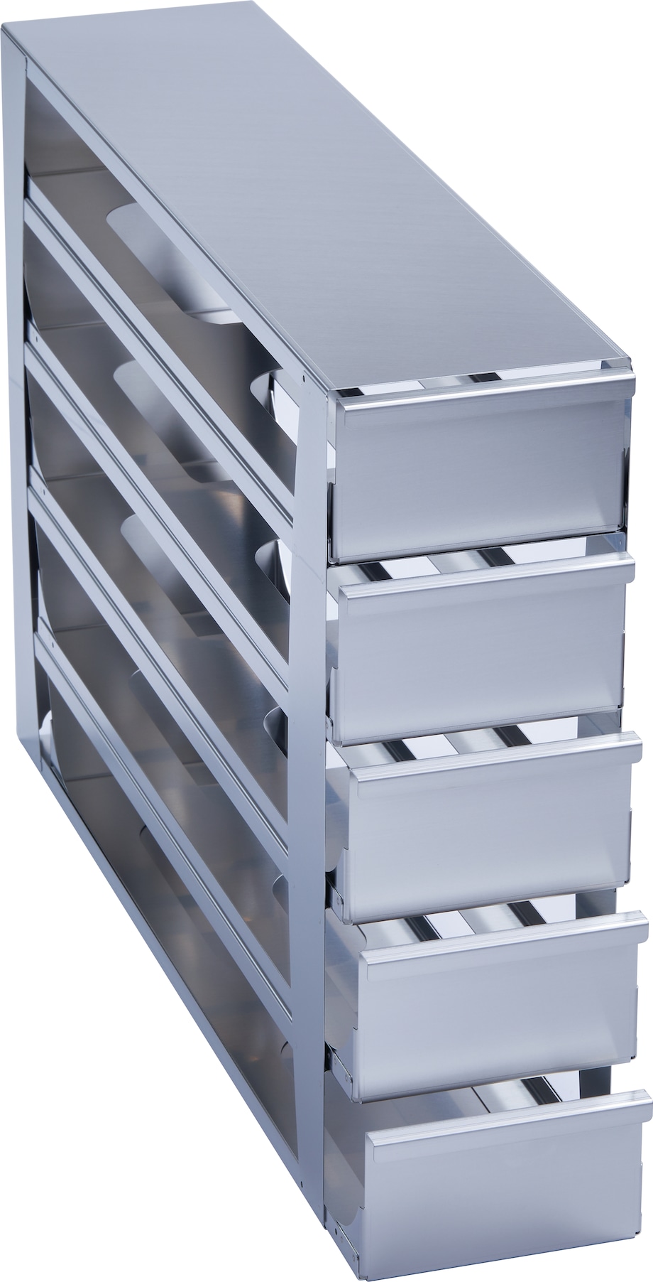Eppendorf ULT freezer racks: Drawer Metal drawer rack MAX for (3.0 in/ 76 mm) storage boxes in Eppendorf ULT freezer (3-compartment) - 6001072310