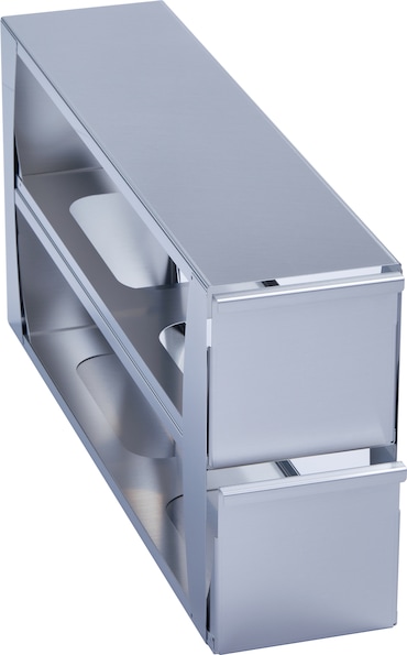Metal drawer rack 5th MAX for (5.0 in/ 127 mm) storage boxes in Eppendorf ULT freezer (5-compartment) - (6001082510)