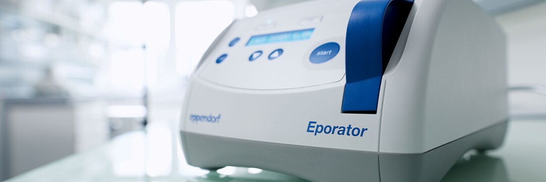 Eporator Close-up of the Eppendorf Eporator on a laboratory bench