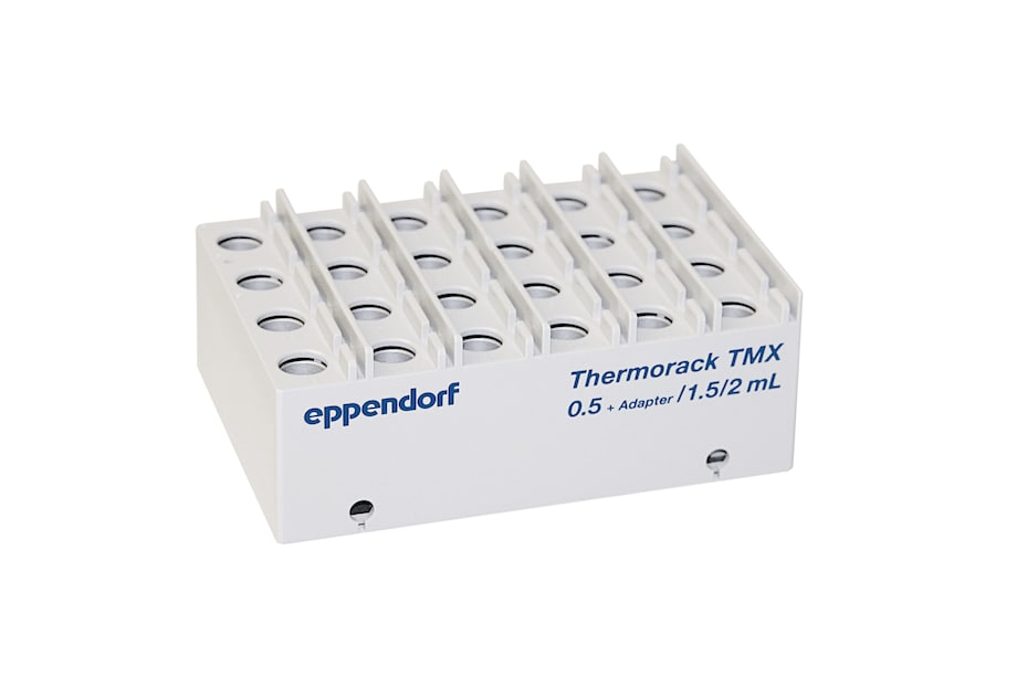 Thermorack TMX for up to 24 tubes from 0.5-2.0 mL Thermorack TMX can be cooled for sample protection on epMotion automated liquid handler