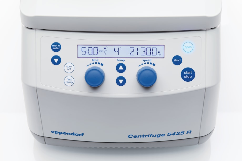 Centrifuge 5425의 회전 다이얼 컨트롤 Centrifuge 5425의 회전 다이얼 컨트롤