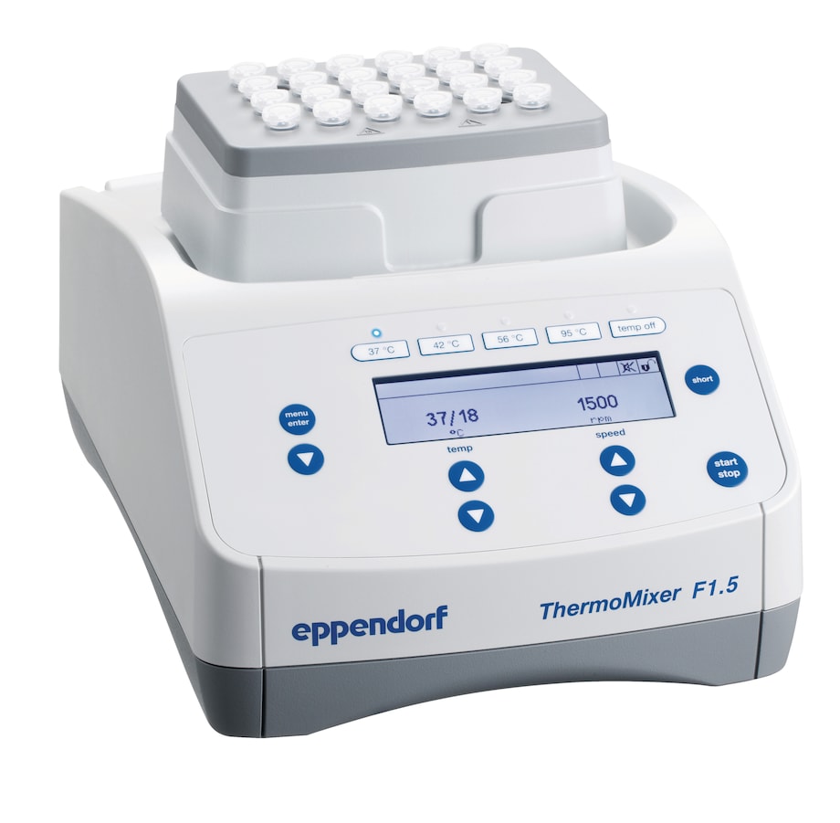 Eppendorf ThermoMixer®_F1.5 - 1.5 mL vessels Eppendorf ThermoMixer_F1.5 for mixing of 1.5 mL vessels