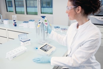 The Eppendorf Pipette Manager puts connected electronic pipettes to use for faster operation, increased reproducibility and digital documentation of every step. The Eppendorf Pipette Manager puts connected electronic pipettes to use for faster operation, increased reproducibility and digital documentation of every step.