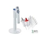The Repeater&nbsp;E3 multi-dispenser pipette bundle includes a Charger Stand 2