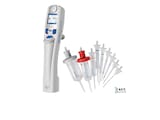 The Repeater E3 multi-dispenser pipette comes with an assortment pack of fitting Combitips® advanced tips