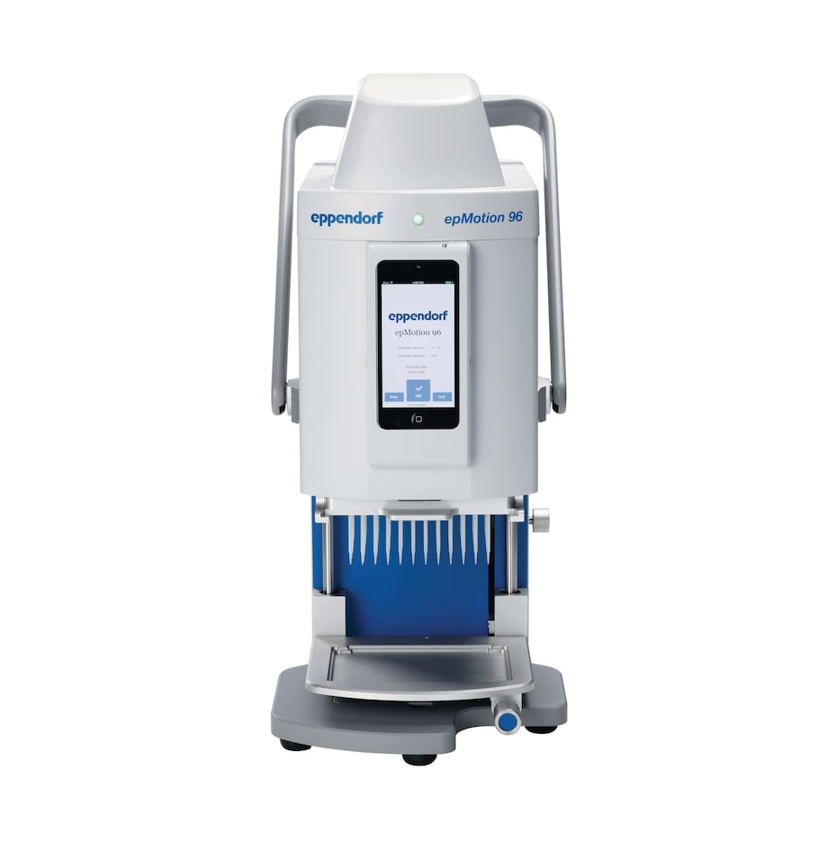 epMotion 96 front view Semi-automated electronic pipette for 96-well format