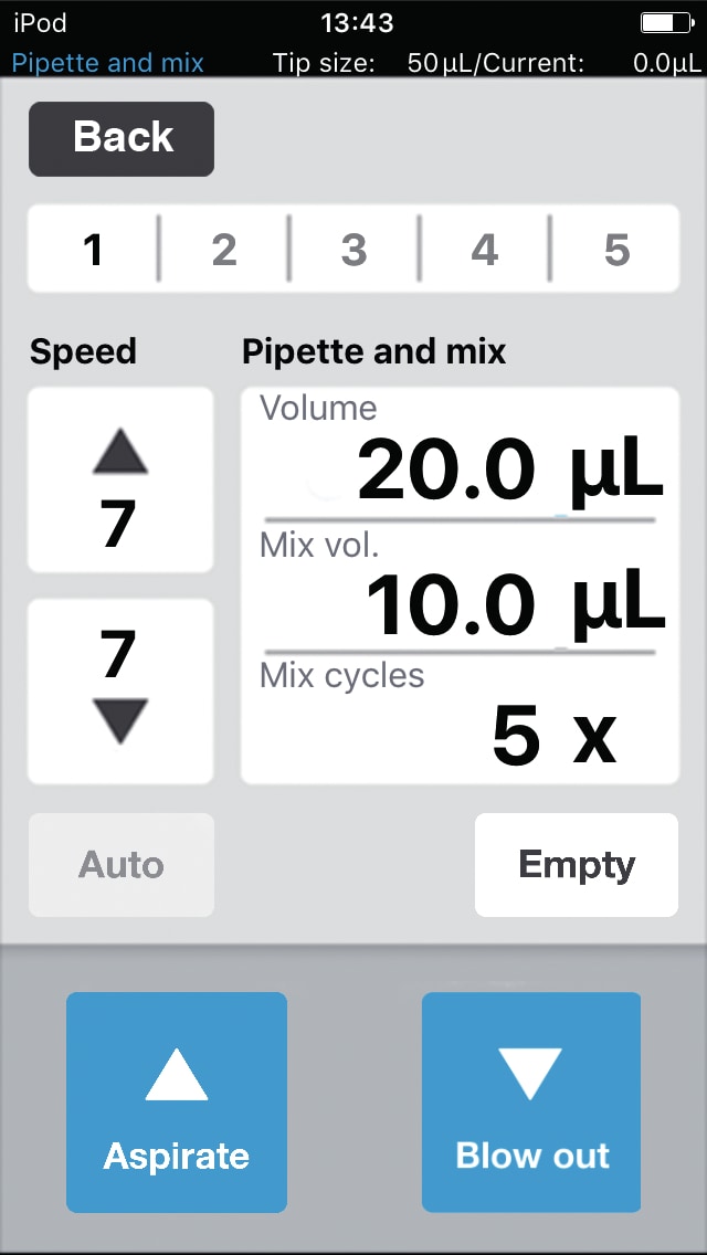 epMotion 96 | Intuitive touch-based software Nine different pipetting modes are available and entry of parameters is very intuitive