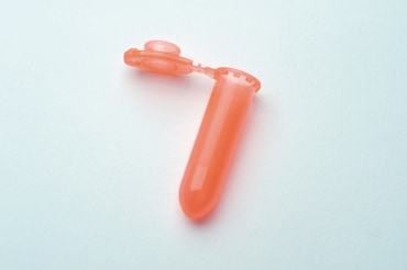 Safe-Lock Tubes 2 mL: orange, open lid