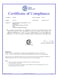 Certificate of Compliance – Centrifuge CP-NX, CSA Certificate