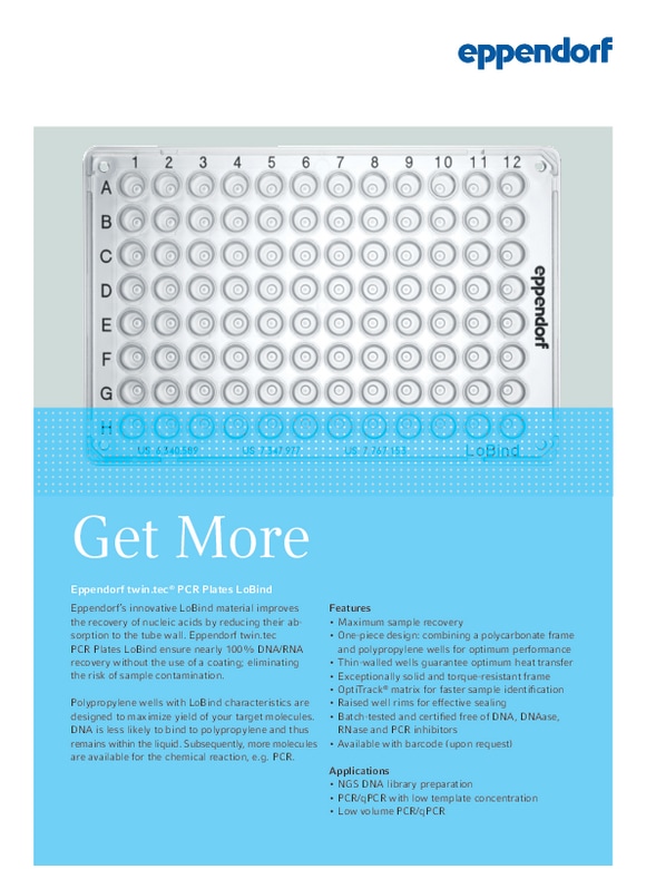 Eppendorf twin.tec® PCR Plates LoBind® PCR Plates