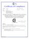 Certificate of Compliance – Centrifuge CR30NX